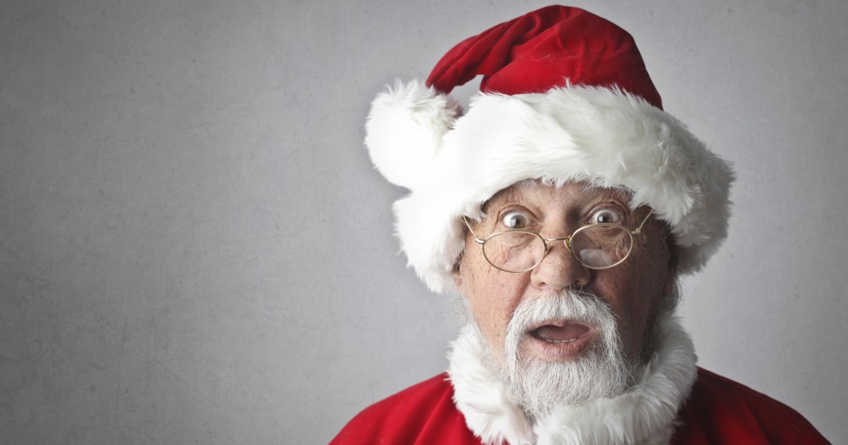 Surprised Santa Claus