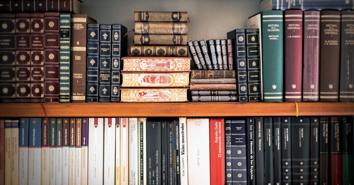 A shelf full of law books