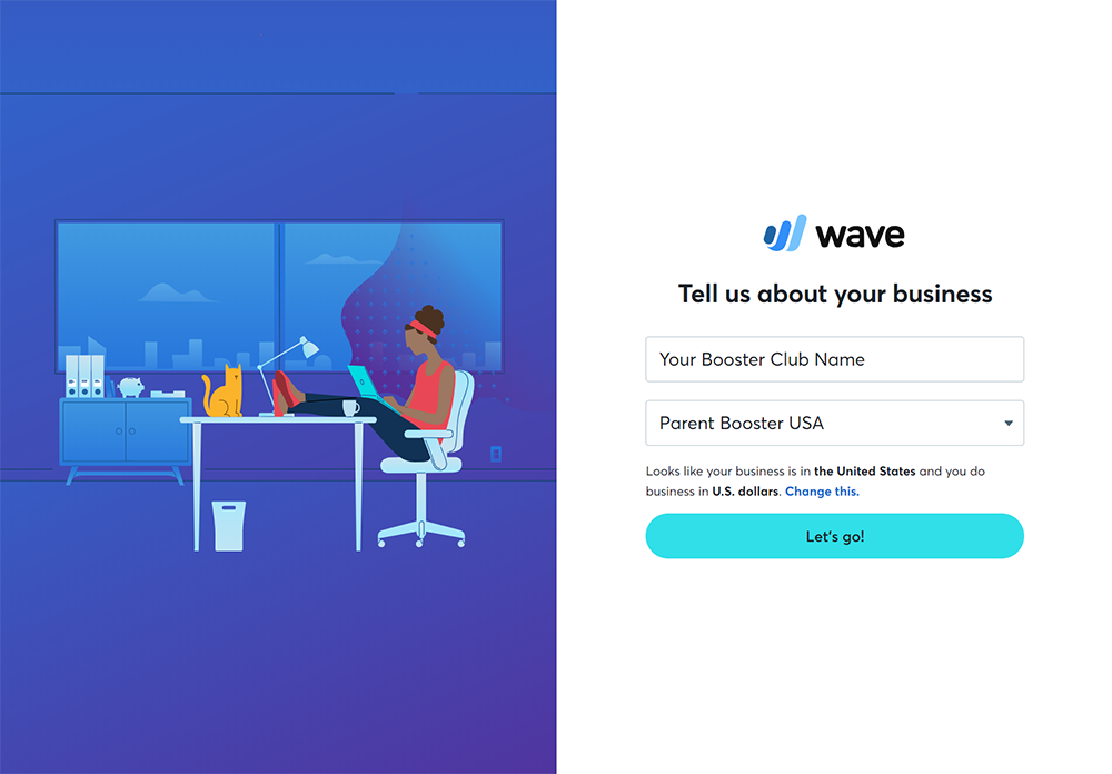 Wave sign-up example